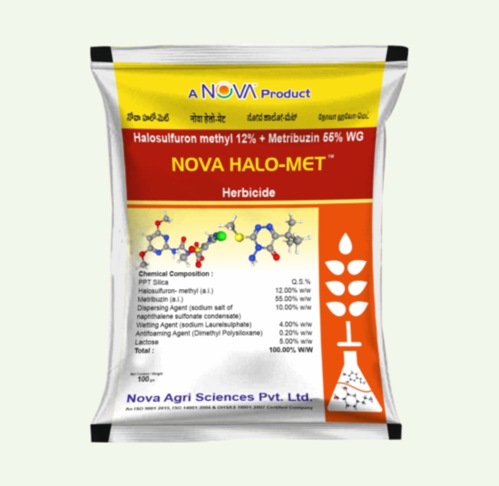 Nova Halo-Met (Halosulfuron Methyl 12% + Metribuzin 55% WG)