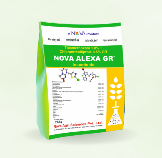 Nova Alexa GR (Thiamethoxam 1% + Chlorantraniliprole 0.5% GR)(Soil Application)