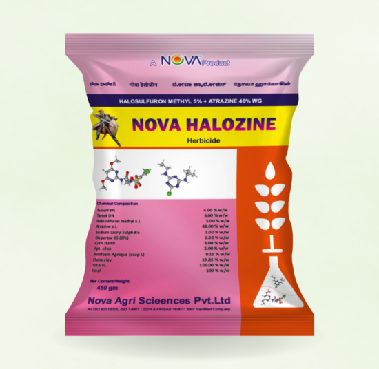 Nova Halozine (Halosulfuron Methyl 5% + Atrazine 48% WG)
