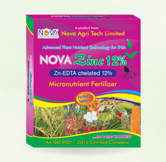 Nova Zinc 12%(EDTA Chelated Micronutrient Fertilizer) Soil Application