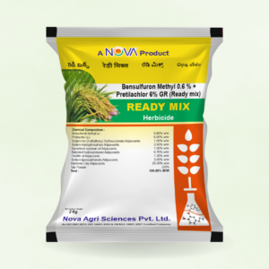 Ready Mix (Bensulfuron Methyl 0.6% + Pretilachlor 6% GR) (Soil Application)